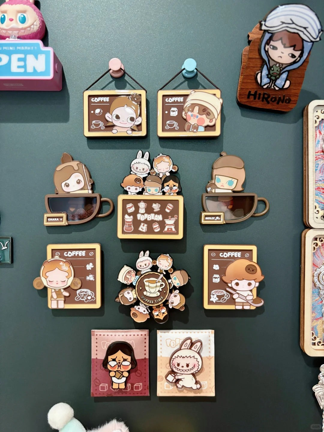 pop bean coffee factory series-fridge magnet