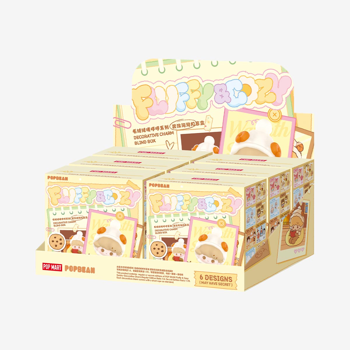 POP BEAN Fluffy & Cozy Series-Decorative Charm Blind Box(pre-order）