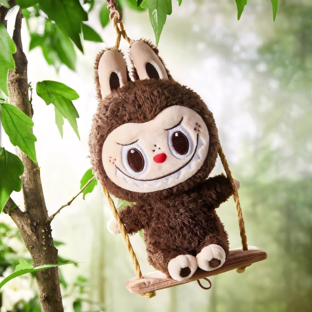 LABUBU Timber Workshop Series-Playing on the Swing Plush Pendant Blind Box
