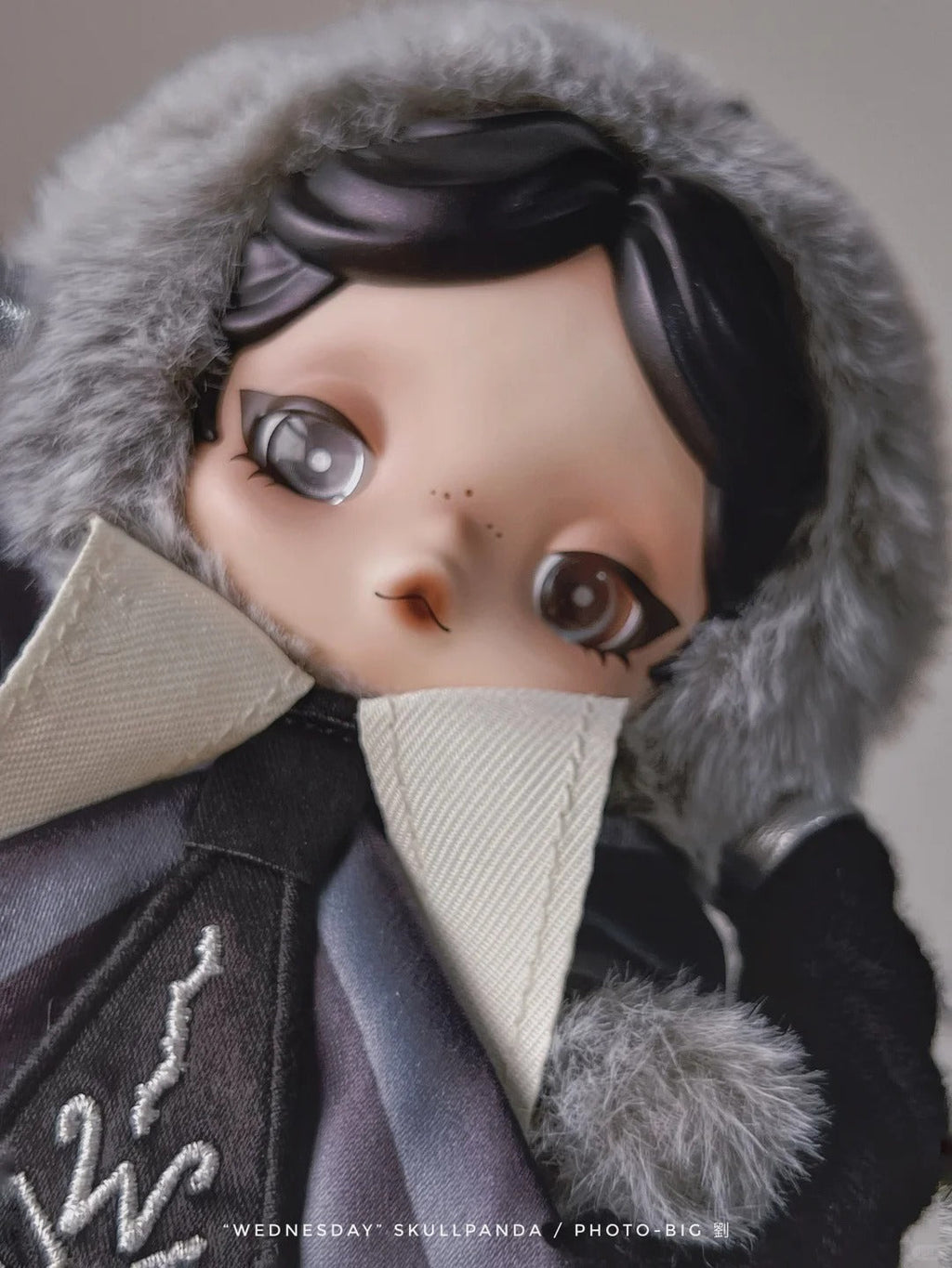 SKULLPANDA × Wednesday Plush（Classic Dress Version）