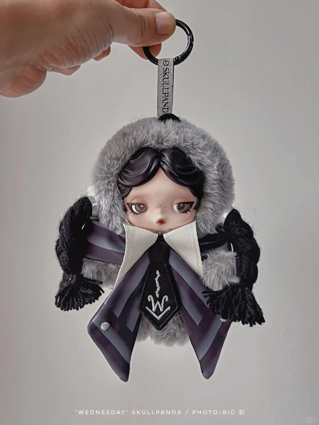 SKULLPANDA × Wednesday Plush（Classic Dress Version）
