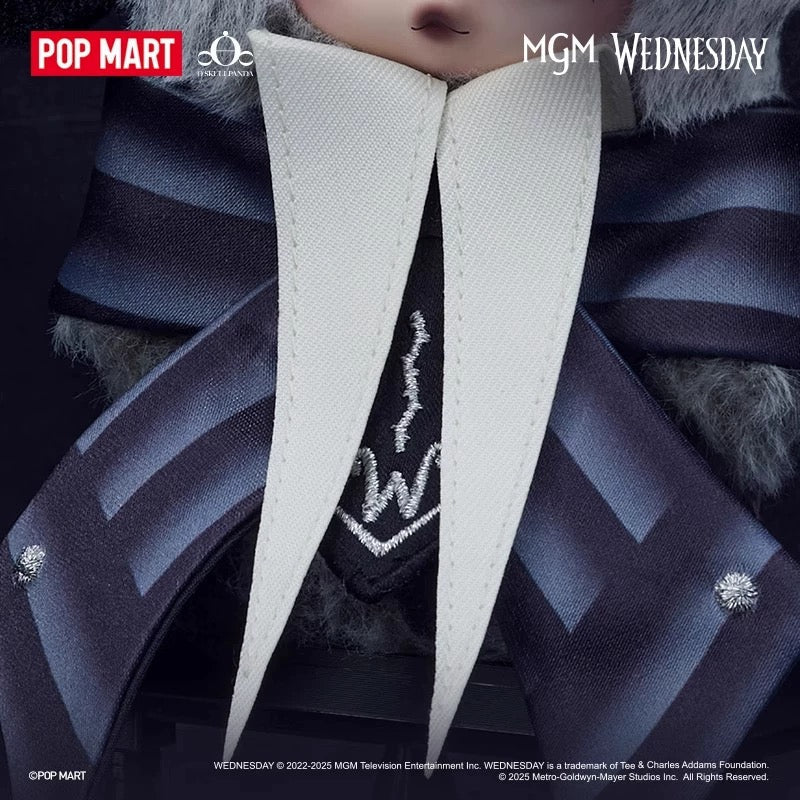 SKULLPANDA x Wednesday Plush (Nevermore Academy Uniform Version)